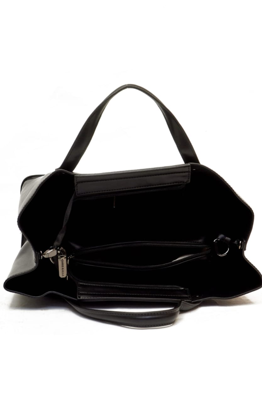 Sac Cabas Noir Organisé